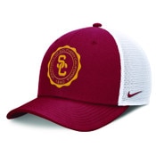 USC Trojans Nike Caridnal SC Interlock Mock Seal Rise Structured Snapback Trucker Hat